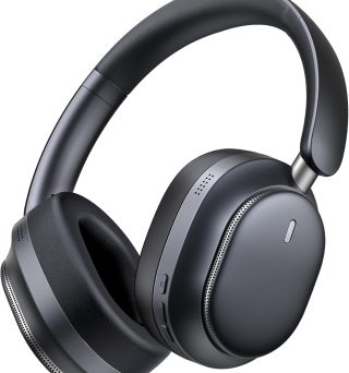 Hybrid Active Noise Cancelling Bluetooth Headphones,Bluetooth 6.0 Over Ear Wireless Headphones with 60H Playtime, Hi-Res Audio, Deep Bass, Memory Foam Ear Cups for Home Office Travel Black