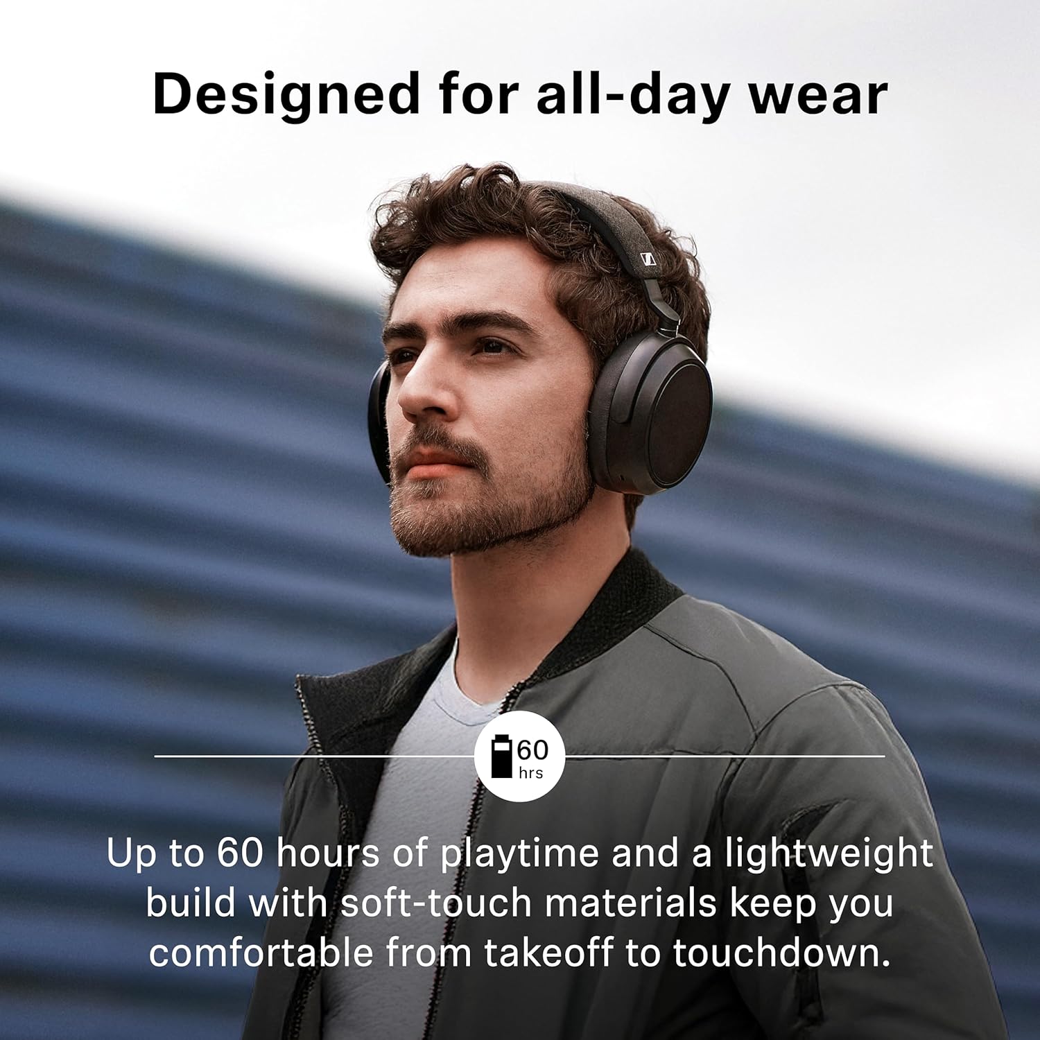 Sennheiser Momentum 4 Wireless Noise Cancelling Headphones - Bluetooth Headset for Crystal-Clear Calls with Adaptive Noise Cancellation, Over-Ear Headphones, 60h Battery Life, Folding Design, Black - Image 5